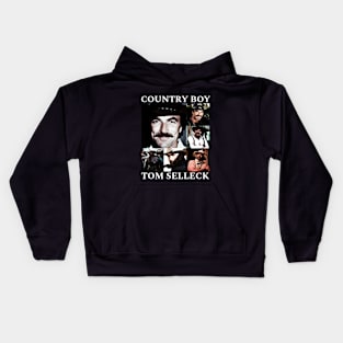 country style : tom selleck Kids Hoodie